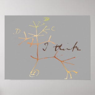 Affiches Darwin, je pense à l'arbre de vie