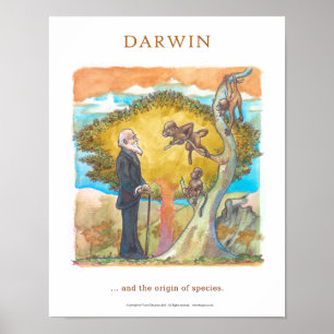 Affiches Darwin the origin of species Victor Diogenes