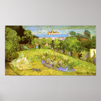 Affiches Daubigny's Garden Van Gogh Art