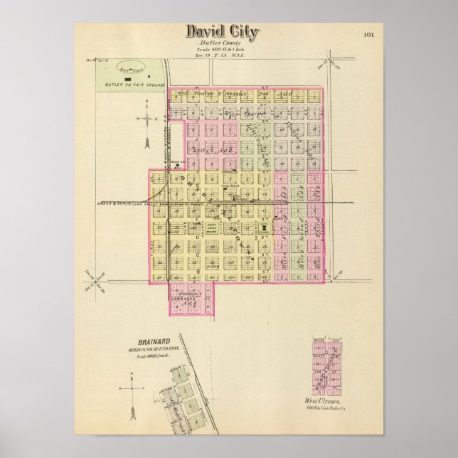 Affiches David City, Nebraska (Devant)