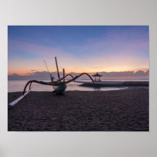 Affiches Dawn, Sanur, Bali, Indonésie