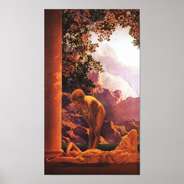 Affiches Daybreak, Maxfield Parrish (Devant)