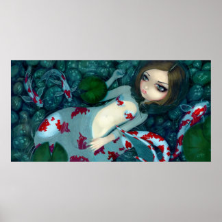 Affiches Daydreaming Koi Mermaid imaginaire Art