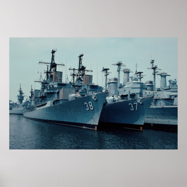 Affiches DDG 37 Farragut, DDG 38 Luce, Philadelphie Reserve (Devant)