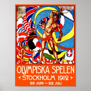 Affiches ~ de 1912 Jeux Olympiques d'été (le cru folâtre