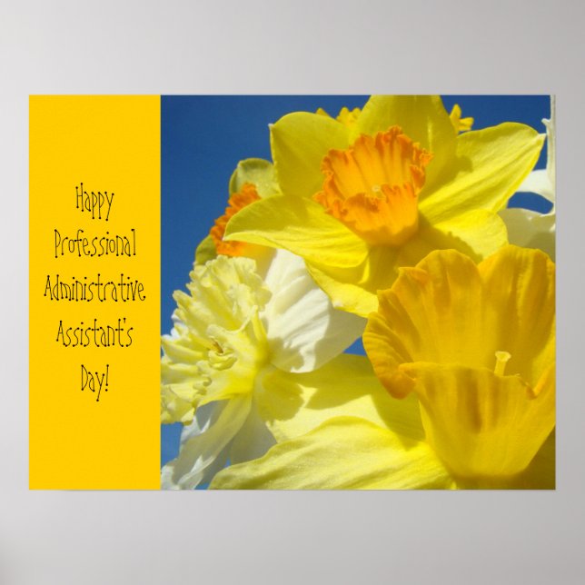 Affiches de célébration Joyeux assistants professi (Devant)