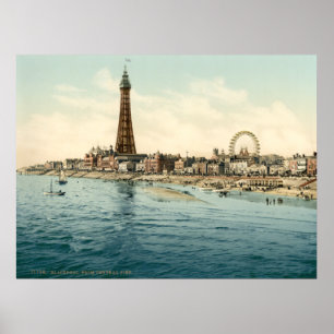 Affiches De Central Pier, Blackpool, Angleterre