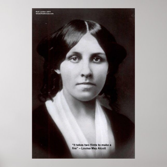 Affiches de citation d'amour de Louisa May Alcott  (Devant)
