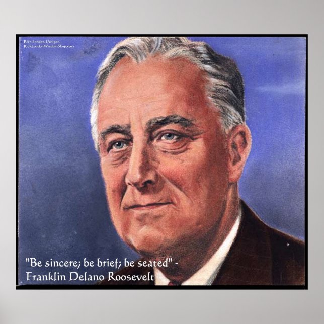 Affiches de citations de sagesse "Soyez bref" de F (Devant)