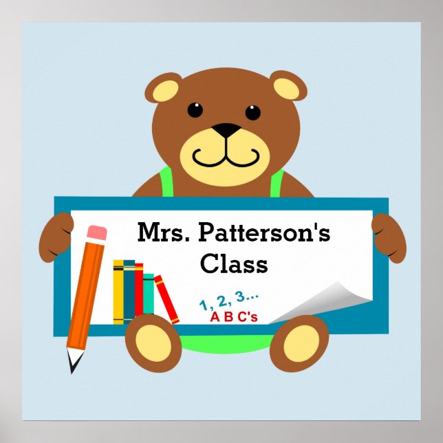 Affiches de classe scolaire (Devant)