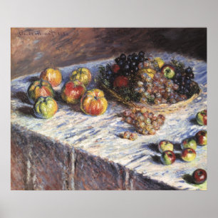 Affiches De Claude Monet toujours la vie avec des pommes et