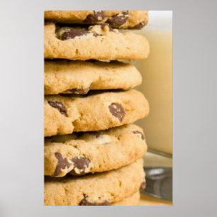Affiches de cookies aux pépites de chocolat