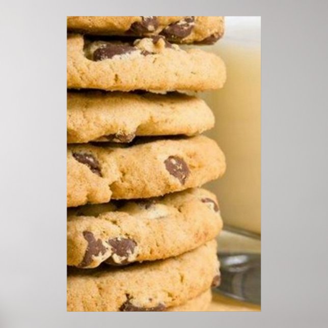 Affiches de cookies aux pépites de chocolat (Devant)