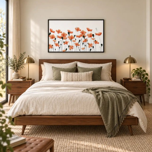 Affiches de coquelicots et botanique moderne légèr (Créateur téléchargé)