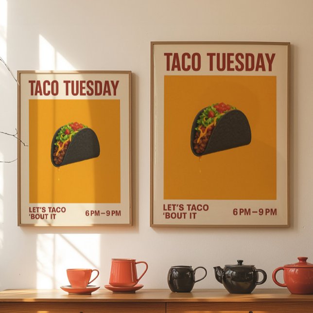 Affiches de cuisine pour le mardi taco | Poster de (Créateur téléchargé)