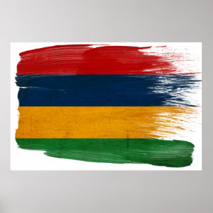 Affiches de drapeau des Îles Maurice