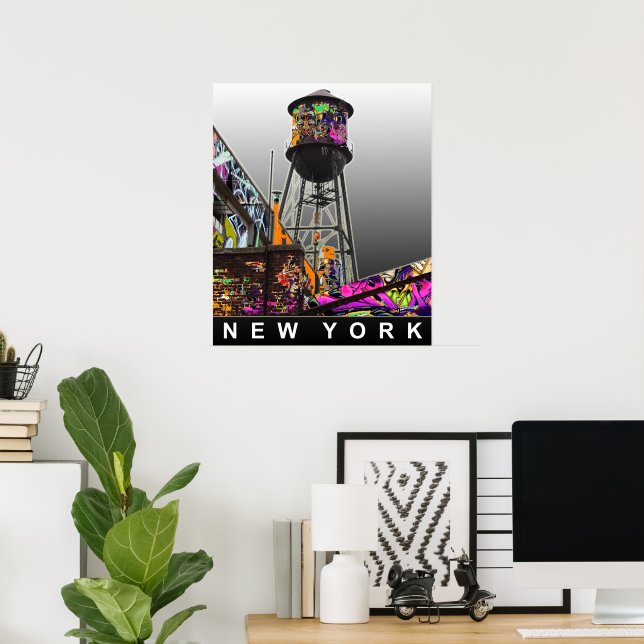 affiches de graffiti à New York (Bureau à domicile)