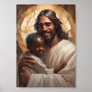 affiches de Jésus et enfant