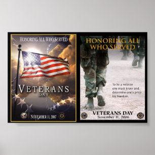 Affiches de jour de vétérans de 8,99