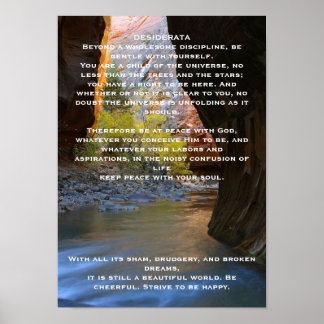 Affiches de la grotte DESIDERATA