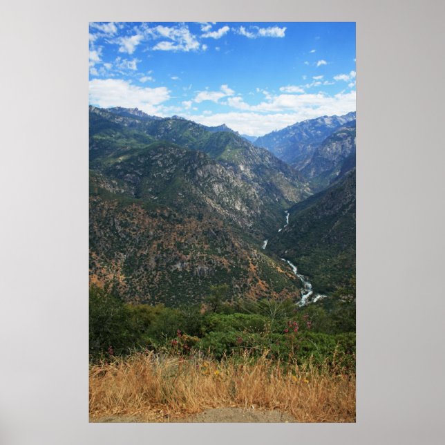 Affiches De la route vers le canyon de Kings (Devant)