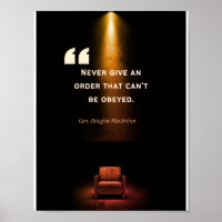 Affiches de leadership - Douglas MacArthur