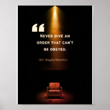 Affiches de leadership - Douglas MacArthur