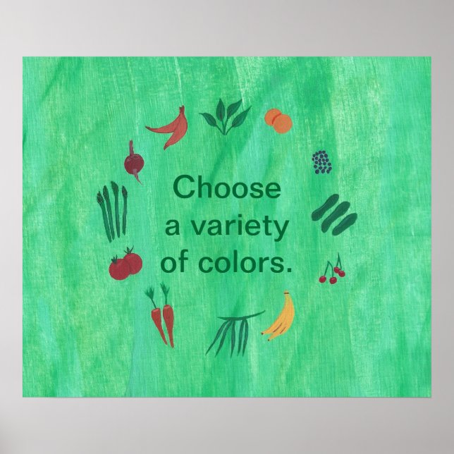 Affiches de légumes fruits Choisissez une variété  (Devant)
