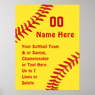 Affiches de l'équipe de softball Affiches de softb