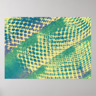 Affiches de motifs abstraits bleu vert violet jaun