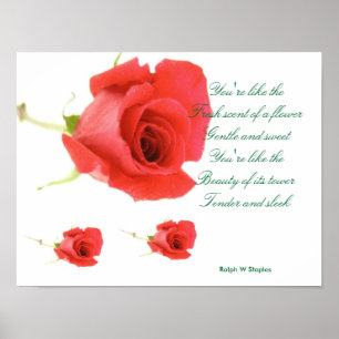 affiches de poème romantique