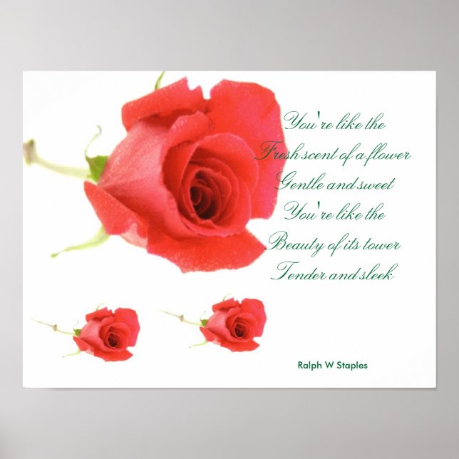 affiches de poème romantique (Devant)