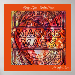 Affiches De renvoi copie d'Austin Maggie Mae