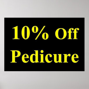 Affiches de salon de coiffure 10 % de réduction Pé