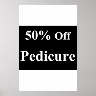 Affiches de salon de coiffure 50% de réduction Péd