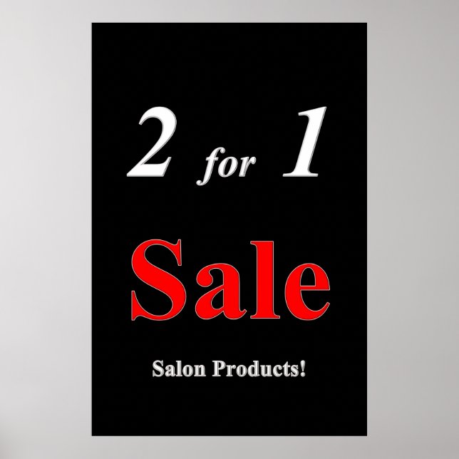 Affiches de salon de coiffure pour hommes 2 pour 1 (Devant)