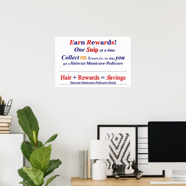 Affiches de salon de coiffure pour hommes Gagnez d (Bureau à domicile)