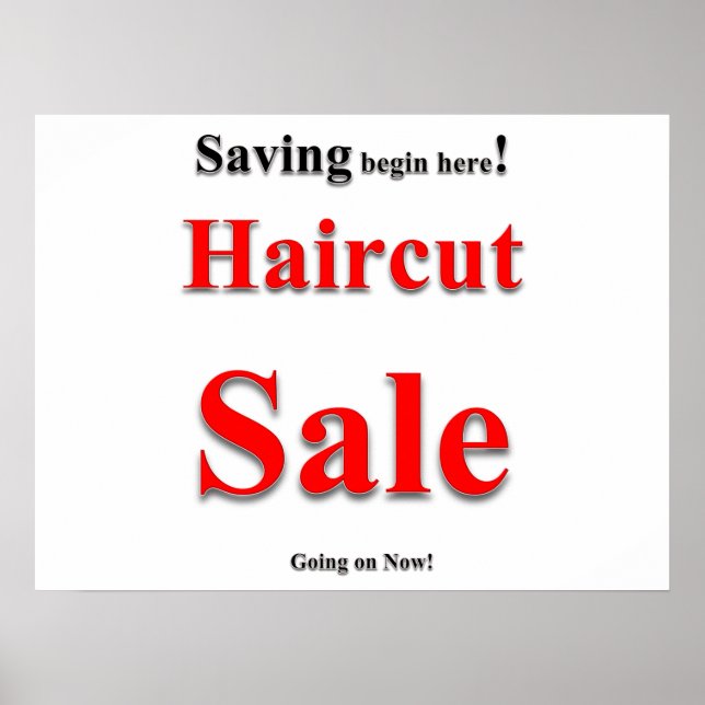 Affiches de salon de coiffure pour hommes Soldes d (Devant)