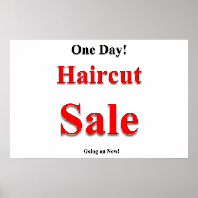 Affiches de salon de coiffure pour hommes Soldes d (Devant)
