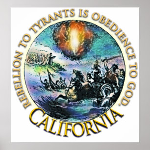 Affiches de thé de la Californie