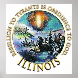 Affiches de thé de l'Illinois