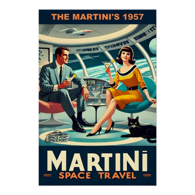 Affiches de voyage spatiaux Martini Les Martini's  (Devant)
