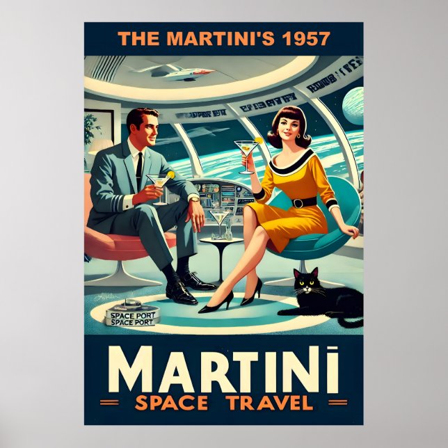 Affiches de voyage spatiaux Martini Les Martini's  (Devant)