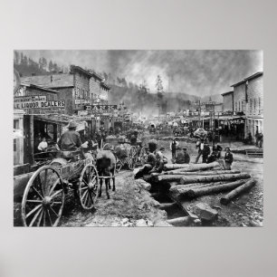 Affiches DEADWOOD SOUTH DAKOTA en 1876
