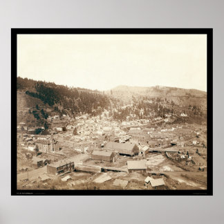 Affiches Deadwood View from McGovern Hill SD 1888