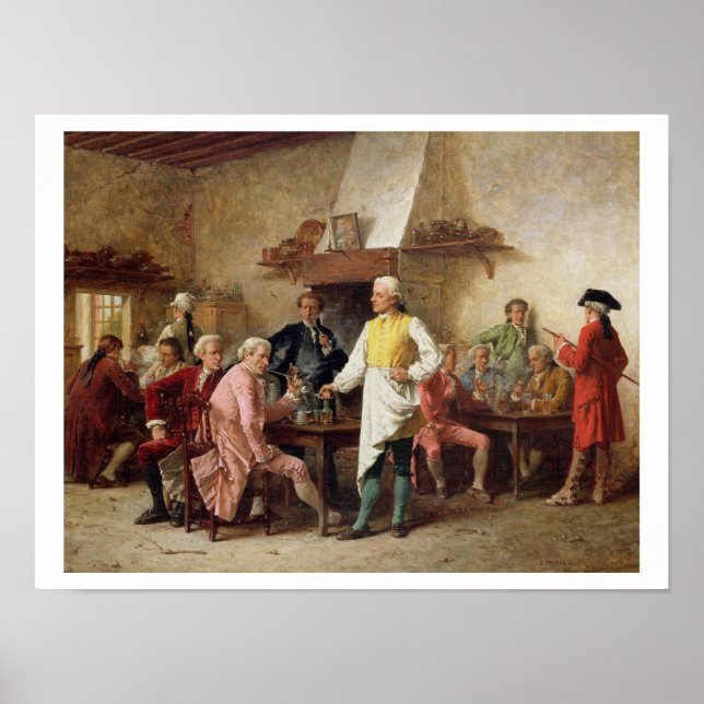 Affiches Débat de 1881 (huile sur panneau) (Devant)