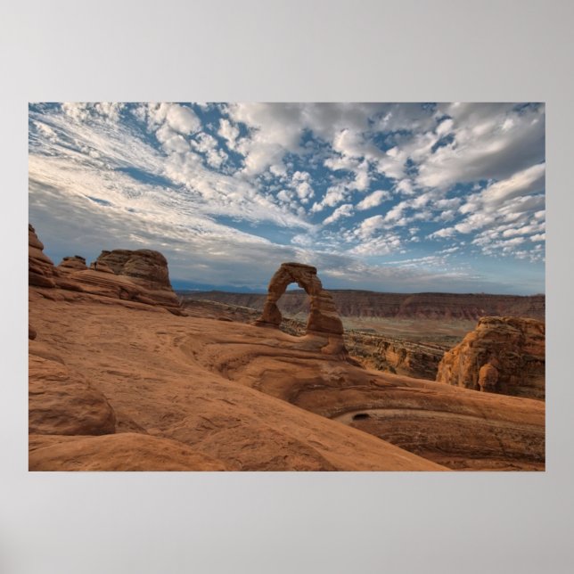 Affiches Début du matin à Delicate Arch (Devant)