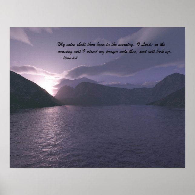 Affiches Début du matin avec verse (Devant)