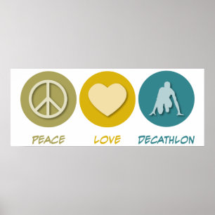 Affiches Décathlon Peace Love