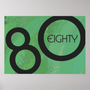 Affiches Décennie verte 80e anniversaire